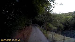 Cwm Einion Artists Valley at Furnace Mid Wales HD Dash cam videos from around Mid Wales UK [upl. by Akinet630]