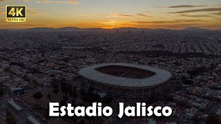 Estadio Jalisco con un espectacular atardecer de fondo Guadalajara 🇲🇽 4K [upl. by Skolnik]