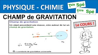 Mouvement dans le champ de gravitation Terminale et 1ère Spécialité Physique Chimie [upl. by Enert]