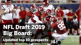 NFL Draft 2019 Big Board Top 10 Prospects  San Diego UnionTribune [upl. by Wallack488]