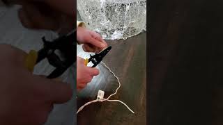 DIY Fix for Cut Christmas Lights [upl. by Eelanna]