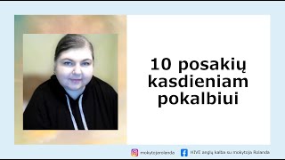 10 posakių kasdieniam pokalbiui [upl. by Vivia]