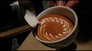 Latte art heart skills [upl. by Waylen649]