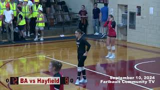 Faribault Bethlehem Academy Volleyball vs Hayfield  September 10 2024 [upl. by Ries]