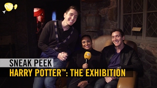 Harry Potter The Exhibition  SNEAK PEEK with James Phelps  Oliver Phelps  Pathé [upl. by Cirad]