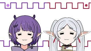 Ina and Frieren Ear Wiggle Loading Screen [upl. by Eugenie]