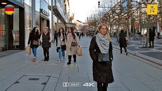 Frankfurt Germany 🇩🇪  Walking along Kaiserstraße Zeil and Konstablerwache  Jan 2024 [upl. by Kain]