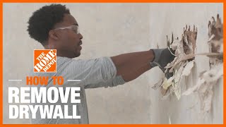 How to Remove Drywall  The Home Depot [upl. by Ekram983]