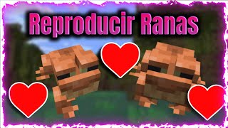 🐸💙COMO REPRODUCIR RANAS en MINECRAFT 119💙 GRANJA de RANAS [upl. by Ylera]