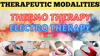 Thermo therapy or Heat therapy by Rahul sir  Electro therapy  Therapeutic modalities  PE [upl. by Aydne]