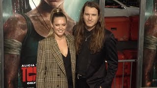 Tove Lo and Charlie Twaddle at Tomb Raider Premiere in Los Angeles [upl. by Ellahcim]