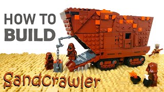 LEGO Star Wars Sandcrawler MOC  Building Instructions [upl. by Marco]