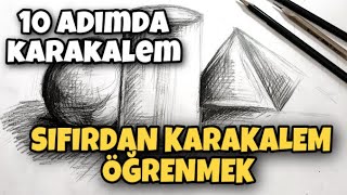 SIFIRDAN KARAKALEM ÖĞRENMEK 10 Adım  En baştan en sona Aşamalar  Öneriler  çizimdersi1 [upl. by Hailat]