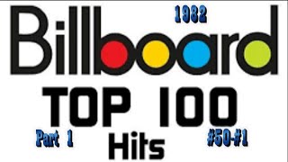 Billboards Top 100 Songs Of 1982 Pt 1 50 1 [upl. by Thetisa]