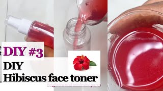 how to make face toner with Hibiscus for skin brightening DIY 3 prime side [upl. by Adleme614]