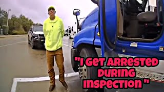 Raw Video Of Truck Driver Ending His Career During A Level 3 Inspection 😵 [upl. by Cynara]