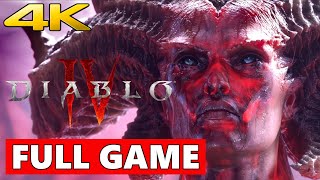 Diablo 4 Full Walkthrough Gameplay  No Commentary 4K PC Longplay [upl. by Zysk898]