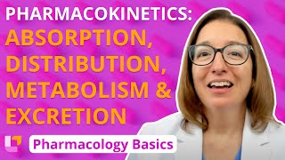 Pharmacokinetics Absorption Distribution Metabolism Excretion  Pharmacology Basics LevelUpRN [upl. by Ahsinauj687]