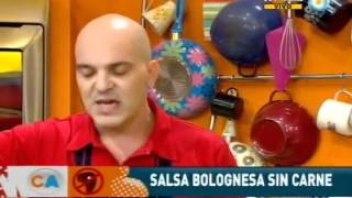 Tallarines con salsa bolognesa sin carne [upl. by Marcell450]