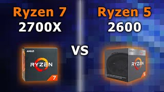 AMD Ryzen 7 2700X vs Ryzen 5 2600 in 12 Gaming Benchmarks [upl. by Negah]