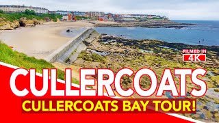 CULLERCOATS  Walking Tour of CULLERCOATS BAY near Newcastle and Tynemouth  4K Walk [upl. by Ahtibat383]