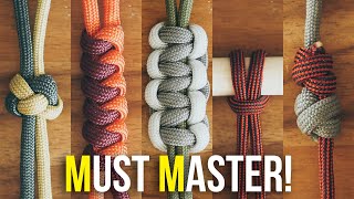 5 Knots Every Paracordist MUST MASTER  Beginner Knots You Need To Know [upl. by Chil855]