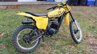 1976 Yamaha YZ100 175 Top End  2 Stroke Engine Tuning [upl. by Hite85]