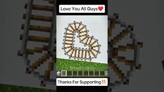 Love You All Guys❤️🤭Thanks For Supporting🤗🎉shorts minecraft [upl. by Chandless]