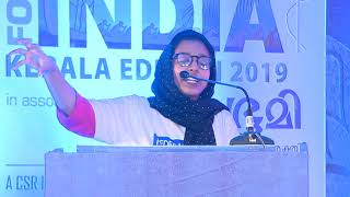 SAHLA FARSANA C K Vs AARATHI MAKKADA at Semi Final in Speak for India Kerala Edition 2019 [upl. by Malvin]