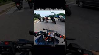 2 Kawasaki Ninja zx10r vs KTM Duke 390 hyper ride with traffic  bikes ytshorts shorts viralvideo [upl. by Cloots]