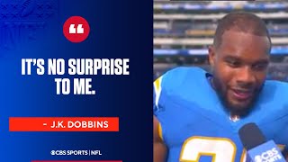 JK Dobbins proud of how he faced adversity since his season ending injury [upl. by Naihtniroc509]