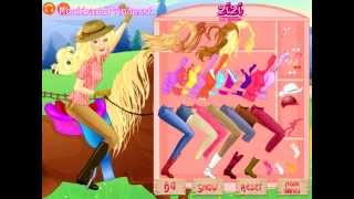 Barbie Games Barbie Horse Makeover Dress Up Game [upl. by Dorreg460]