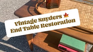 Beginner Furniture Restoration  Solid Wood End Table [upl. by Alleahcim]