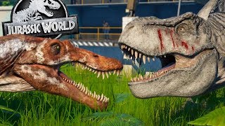 Jurassic World Evolution  UNLOCKING ALL 5 ISLANDS SPINOSAUR VS TREX  PART 3 JWE Gameplay [upl. by Carley483]