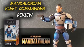 Mandalorian Fleet Commander Star Wars Black Series REVIEW [upl. by Crescint]