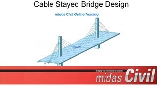 Cable Stayed Bridge Construction Stage Design  midas Civil Online Training [upl. by Harsho175]