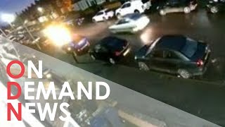 CCTV Man Set on Fire in Birmingham Arrest Made [upl. by Ralip]