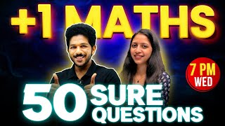 Plus One Maths Christmas Exam  50 Sure Questions  Exam Winner Plus one [upl. by Amice995]