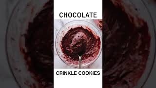 Holiday Recipe Chocolate Crinkle Cookies shorts [upl. by Anihpled]