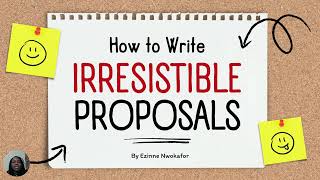 How to write irresistible Grant Proposals [upl. by Calhoun]