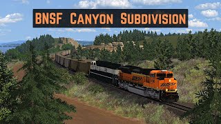 Train Simulator  BNSF Canyon Sub  Powder River Basin [upl. by Robinia546]