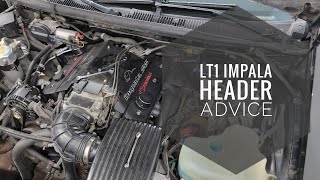 9496 Impala SS Header Installation Advice [upl. by Ardnael]