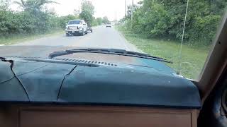 Ford 300 Inline 6 Acceleration Fully Loaded  Straight Pipe Sound [upl. by Dez885]