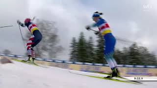 Längdskidor Ulricehamn 2021  Damer Herrar Teamsprint Fristil [upl. by Elyac534]