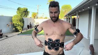 Fitness Belt Powered Muscle Stimulator for Muscle Conditioning [upl. by Eilahs]