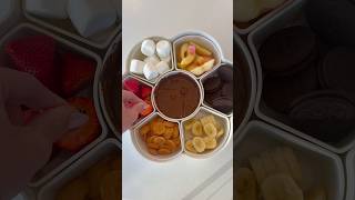 ASMR FONDUE TRAY RESTOCK asmr satisfying fondue datenight snackidea snacks dessert [upl. by Ellierim]