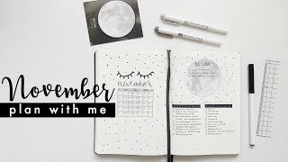 plan with me  november bullet journal setup [upl. by Ettenahc708]