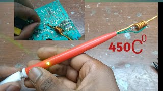 How to mek a USB soldering iron  use resistor  USB soldering iron making at home 100 warking [upl. by Pauwles]