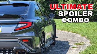 22 WRX Perfect Spoiler Setup Noble Trunk amp Roof Spoiler [upl. by Edrick]