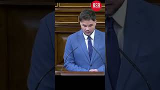 Rufián sobre Abascal VOX y los Fascistas [upl. by Ayres]